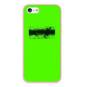Чехол для iPhone 5/5S матовый с принтом Гранж зеленый в Екатеринбурге, Силикон | Область печати: задняя сторона чехла, без боковых панелей | кислотные костюмы | кислотные цвета | неон | флуоресцентные принты