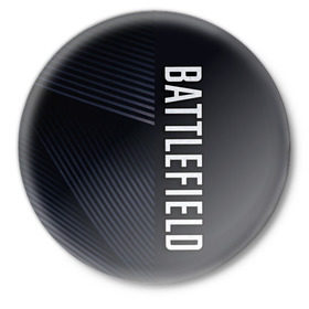 Значок с принтом BATTLEFIELD в Екатеринбурге,  металл | круглая форма, металлическая застежка в виде булавки | Тематика изображения на принте: 