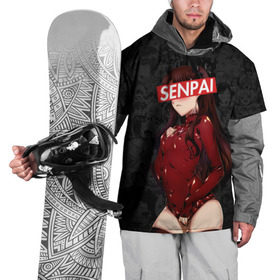 Накидка на куртку 3D с принтом Anime (Senpai 1) в Екатеринбурге, 100% полиэстер |  | ahegao | anime | manga | sempai | senpai | аниме | ахегао | манга | семпай | сенпай