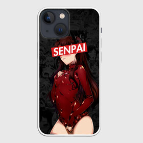 Чехол для iPhone 13 mini с принтом Anime (Senpai 1) в Екатеринбурге,  |  | ahegao | anime | manga | sempai | senpai | аниме | ахегао | манга | семпай | сенпай