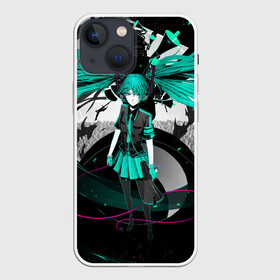 Чехол для iPhone 13 mini с принтом Miku Hatsune Vocaloid в Екатеринбурге,  |  | hatsune miku | miku hatsune | vocaloid | вокалоид | мику хатсуне | мику хатсунэ | мику хацуне | мику хацунэ | хатсуне мику | хатсунэ мику | хацуне мику | хацунэ мику