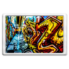Магнит 45*70 с принтом Твой уличный стиль! в Екатеринбурге, Пластик | Размер: 78*52 мм; Размер печати: 70*45 | Тематика изображения на принте: graffity | paint | street art | urban | город | граффити | искусство | кирпичи | краски | рисунки | стена | улицы | уличное искусство