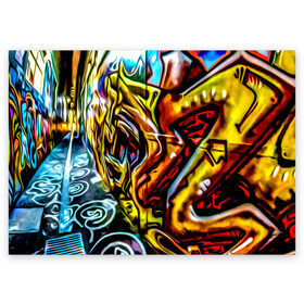 Поздравительная открытка с принтом Твой уличный стиль! в Екатеринбурге, 100% бумага | плотность бумаги 280 г/м2, матовая, на обратной стороне линовка и место для марки
 | graffity | paint | street art | urban | город | граффити | искусство | кирпичи | краски | рисунки | стена | улицы | уличное искусство