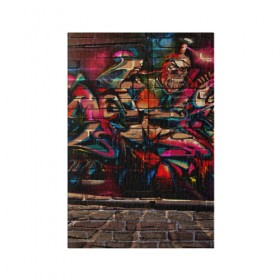 Обложка для паспорта матовая кожа с принтом disquared urban graffity в Екатеринбурге, натуральная матовая кожа | размер 19,3 х 13,7 см; прозрачные пластиковые крепления | grafity | paint | street art | urban | город | граффити | искусство | кирпичи | краски | рисунки | стена | улицы | уличное искусство