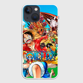 Чехол для iPhone 13 mini с принтом куча мала One Piece в Екатеринбурге,  |  | anime | manga | one | one piece | piece | аниме | ван пис | дракон | манга | пират | пираты | фрукты