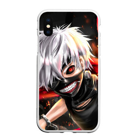 Чехол для iPhone XS Max матовый с принтом Tokyo Ghoul (6) в Екатеринбурге, Силикон | Область печати: задняя сторона чехла, без боковых панелей | anime | ghoul | manga | tokyo | tokyo ghoul | анмие | гуль | манга | токийский гуль | токио