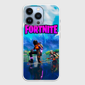 Чехол для iPhone 13 Pro с принтом Fortnite повозка в Екатеринбурге,  |  | fortnite | game | битва | игра | камуфляж | король | огонь | фортнайн | фортнайт