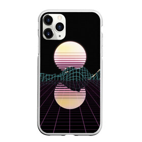 Чехол для iPhone 11 Pro матовый с принтом Retro Wave в Екатеринбурге, Силикон |  | hipster | neon | retro wave | vaporwave | геометрия | космос | неон | хипстер