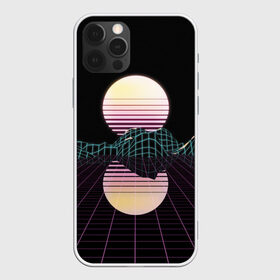 Чехол для iPhone 12 Pro Max с принтом Retro Wave в Екатеринбурге, Силикон |  | hipster | neon | retro wave | vaporwave | геометрия | космос | неон | хипстер