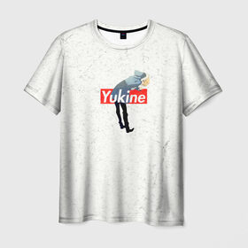 Мужская футболка 3D с принтом Yukine в Екатеринбурге, 100% полиэфир | прямой крой, круглый вырез горловины, длина до линии бедер | delivery god | milkshake kazubisha | noragami | yato | yukine | бездомный бог | бисямон | дайкоку | кадзума | манга | маю | нора | норагами | тэндзин | хиери ики | юкинэ | ято