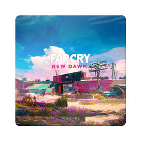 Магнит виниловый Квадрат с принтом Far Cry New Dawn в Екатеринбурге, полимерный материал с магнитным слоем | размер 9*9 см, закругленные углы | 