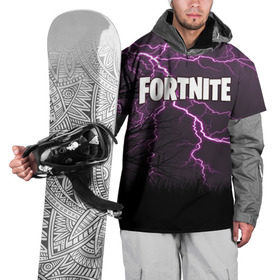 Накидка на куртку 3D с принтом FORTNITE в Екатеринбурге, 100% полиэстер |  | fortnite | битва | игра | компьютерная игра | королевская | надпись | симулятор | фортнайт