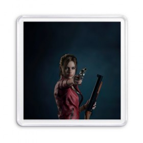 Магнит 55*55 с принтом Claire Redfield в Екатеринбурге, Пластик | Размер: 65*65 мм; Размер печати: 55*55 мм | 2 | biohazard | claire | evil | horror | raccoon | resident | survival | t virus | t вирус | выживание | зла | кеннеди | клэр | леон | обитель | раккун | редфилд | скотт | ужас