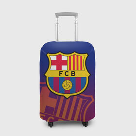 Чехол для чемодана 3D с принтом Барселона в Екатеринбурге, 86% полиэфир, 14% спандекс | двустороннее нанесение принта, прорези для ручек и колес | barca | barcelona | barsa | fc barcelona | барса | барселона | болел | испания | каталонцы | клубная | лалига | сине гранатовые | фанатская | форма | футбол | футбольная | футбольный клуб