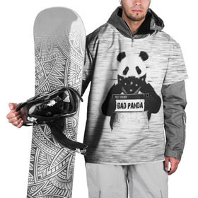 Накидка на куртку 3D с принтом BAD PANDA в Екатеринбурге, 100% полиэстер |  | bad | bear | panda | медведь | панда