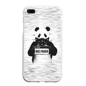 Чехол для iPhone 7Plus/8 Plus матовый с принтом BAD PANDA в Екатеринбурге, Силикон | Область печати: задняя сторона чехла, без боковых панелей | bad | bear | panda | медведь | панда
