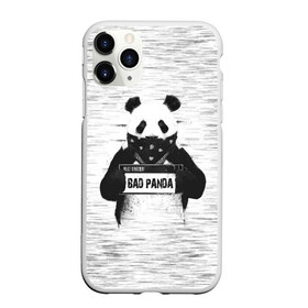 Чехол для iPhone 11 Pro матовый с принтом BAD PANDA в Екатеринбурге, Силикон |  | bad | bear | panda | медведь | панда