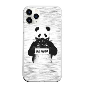 Чехол для iPhone 11 Pro Max матовый с принтом BAD PANDA в Екатеринбурге, Силикон |  | bad | bear | panda | медведь | панда