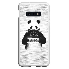 Чехол для Samsung S10E с принтом BAD PANDA в Екатеринбурге, Силикон | Область печати: задняя сторона чехла, без боковых панелей | bad | bear | panda | медведь | панда