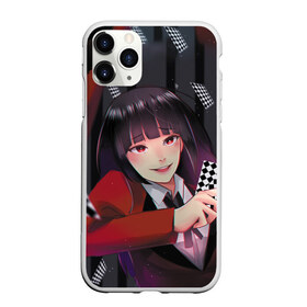 Чехол для iPhone 11 Pro матовый с принтом Compulsive Gambler в Екатеринбурге, Силикон |  | anime | compulsive gambler | kakegurui | manga | аниме | безумный азарт | дзябами | карты | манга | покер | скучная девушка | юмэко джабами