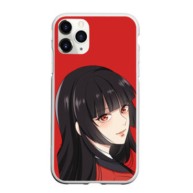 Чехол для iPhone 11 Pro матовый с принтом Kakegurui Red в Екатеринбурге, Силикон |  | anime | compulsive gambler | kakegurui | manga | аниме | безумный азарт | дзябами | карты | манга | покер | скучная девушка | юмэко джабами