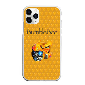 Чехол для iPhone 11 Pro матовый с принтом BumbleBee в Екатеринбурге, Силикон |  | Тематика изображения на принте: 2019 | bumble bee | transformers | арт | бамблби | желтая | киборг | классная | мёд | надпись | прикольная | пчела | робот | соты | трансформеры | улей | фильм