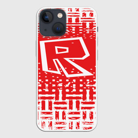 Чехол для iPhone 13 mini с принтом Roblox в Екатеринбурге,  |  | dynablocks | roblox | robux | белый | блоки | вселенная | герои | красный | кубики | роблокс | симулятор