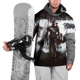 Накидка на куртку 3D с принтом Doom Eternal в Екатеринбурге, 100% полиэстер |  | Тематика изображения на принте: doom | земля | игра | космос | марс | фантастика | шутер
