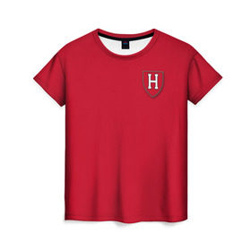 Женская футболка 3D с принтом Harvard University в Екатеринбурге, 100% полиэфир ( синтетическое хлопкоподобное полотно) | прямой крой, круглый вырез горловины, длина до линии бедер | harvard university | гарвард | колледж | образование | студенты | сша | университет | школа