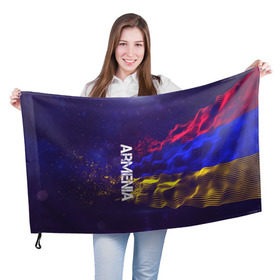 Флаг 3D с принтом Armenia(Армения) в Екатеринбурге, 100% полиэстер | плотность ткани — 95 г/м2, размер — 67 х 109 см. Принт наносится с одной стороны | armenia | flag | urban | армения | город | мир | путешествие | символика | страны | флаг | флаги