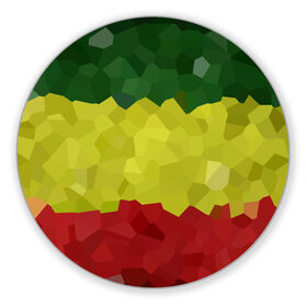 Коврик круглый с принтом Эфиопия в Екатеринбурге, резина и полиэстер | круглая форма, изображение наносится на всю лицевую часть | 420 | 4:20 | боб марли | раста | растаман | эвиопия