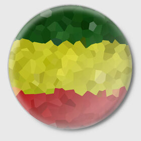 Значок с принтом Эфиопия в Екатеринбурге,  металл | круглая форма, металлическая застежка в виде булавки | 420 | 4:20 | боб марли | раста | растаман | эвиопия