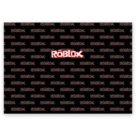Поздравительная открытка с принтом Roblox в Екатеринбурге, 100% бумага | плотность бумаги 280 г/м2, матовая, на обратной стороне линовка и место для марки
 | game | gamer | roblox | игры | логотип | роблокс