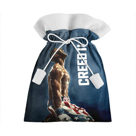 Подарочный 3D мешок с принтом Creed 2 в Екатеринбурге, 100% полиэстер | Размер: 29*39 см | creed | jordan | lundgren | stallone | бальбоа | бокс | джордан | крид | лундгрен | ринг | рокки | сильвестр | сталлоне