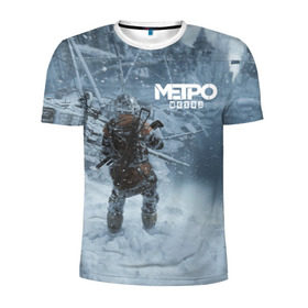 Мужская футболка 3D спортивная с принтом Метро Исход в Екатеринбурге, 100% полиэстер с улучшенными характеристиками | приталенный силуэт, круглая горловина, широкие плечи, сужается к линии бедра | exodus | metro | stalker | артем | исход | метро | сталкер | эксодус