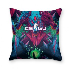 Подушка 3D с принтом CS-GO Hyper Beast в Екатеринбурге, наволочка – 100% полиэстер, наполнитель – холлофайбер (легкий наполнитель, не вызывает аллергию). | состоит из подушки и наволочки. Наволочка на молнии, легко снимается для стирки | 2019 | computer game | counter strike | cs | cs go | csgo | dota | dota2 | game | howl | hyperbeast | warning | автомат | вой | го | игрок | компьютерная игра | контр страйк | контра | кс | оружие | турнир