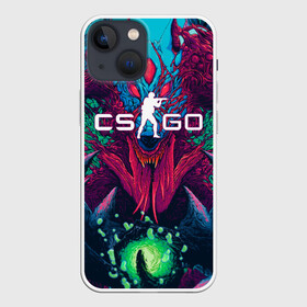 Чехол для iPhone 13 mini с принтом CS GO Hyper Beast в Екатеринбурге,  |  | 2019 | computer game | counter strike | cs | cs go | csgo | dota | dota2 | game | howl | hyperbeast | warning | автомат | вой | го | игрок | компьютерная игра | контр страйк | контра | кс | оружие | турнир