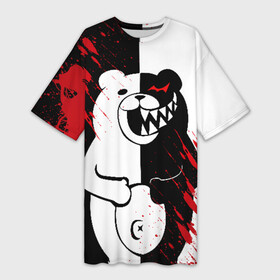 Платье-футболка 3D с принтом Monokuma вторая сущность в Екатеринбурге,  |  | ahegao | anime | bear | blood | danganronpa | derector | despair | girls | happy | havoc | manga | monokuma | panda | red | robot | trigger | ultra | аниме | ахегао | директор | кровь | манга | медведь | монокума | панда | робот