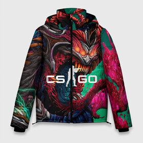 Мужская зимняя куртка 3D с принтом CS GO hyper beast skin в Екатеринбурге, верх — 100% полиэстер; подкладка — 100% полиэстер; утеплитель — 100% полиэстер | длина ниже бедра, свободный силуэт Оверсайз. Есть воротник-стойка, отстегивающийся капюшон и ветрозащитная планка. 

Боковые карманы с листочкой на кнопках и внутренний карман на молнии. | beast | counterstike | csgo | hyper | hyperbeast | m4a1s | steam | винтовка | контра | кс | ксго | шмотки