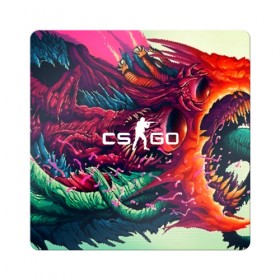 Магнит виниловый Квадрат с принтом CS GO hyper beast skin в Екатеринбурге, полимерный материал с магнитным слоем | размер 9*9 см, закругленные углы | beast | counterstike | csgo | hyper | hyperbeast | m4a1s | steam | винтовка | контра | кс | ксго | шмотки