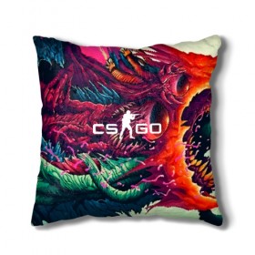 Подушка 3D с принтом CS GO hyper beast skin в Екатеринбурге, наволочка – 100% полиэстер, наполнитель – холлофайбер (легкий наполнитель, не вызывает аллергию). | состоит из подушки и наволочки. Наволочка на молнии, легко снимается для стирки | beast | counterstike | csgo | hyper | hyperbeast | m4a1s | steam | винтовка | контра | кс | ксго | шмотки