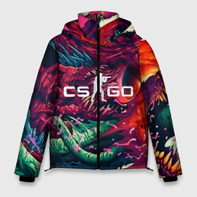 Мужская зимняя куртка 3D с принтом CS GO hyper beast skin в Екатеринбурге, верх — 100% полиэстер; подкладка — 100% полиэстер; утеплитель — 100% полиэстер | длина ниже бедра, свободный силуэт Оверсайз. Есть воротник-стойка, отстегивающийся капюшон и ветрозащитная планка. 

Боковые карманы с листочкой на кнопках и внутренний карман на молнии. | Тематика изображения на принте: beast | counterstike | csgo | hyper | hyperbeast | m4a1s | steam | винтовка | контра | кс | ксго | шмотки