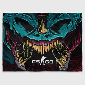 Плед 3D с принтом CS GO  hyper beast skin в Екатеринбурге, 100% полиэстер | закругленные углы, все края обработаны. Ткань не мнется и не растягивается | beast | counterstike | csgo | hyper | hyperbeast | m4a1s | steam | винтовка | контра | кс | ксго | шмотки