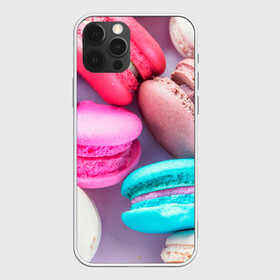 Чехол для iPhone 12 Pro с принтом Macaroons в Екатеринбурге, силикон | область печати: задняя сторона чехла, без боковых панелей | almond | cookie | dessert | food | macaroons | maccarone | maccherone | десерт | еда | макарон | макарони | макароны | макарун | макаруны | миндаль | миндальный | орех | печенье | сладкое | сладости