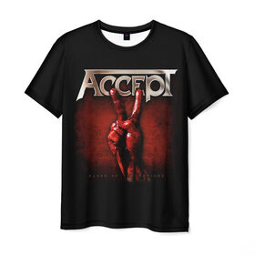 Мужская футболка 3D с принтом Accept в Екатеринбурге, 100% полиэфир | прямой крой, круглый вырез горловины, длина до линии бедер | Тематика изображения на принте: accept | heavy metal | power metal | группы | метал | музыка | пауэр метал | рок | хэви метал