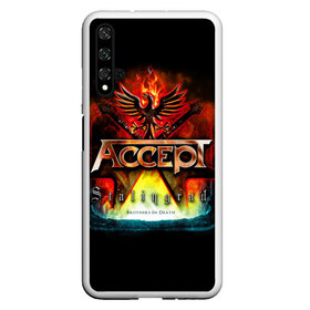 Чехол для Honor 20 с принтом Accept в Екатеринбурге, Силикон | Область печати: задняя сторона чехла, без боковых панелей | Тематика изображения на принте: accept | heavy metal | power metal | группы | метал | музыка | пауэр метал | рок | хэви метал