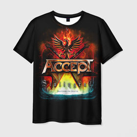 Мужская футболка 3D с принтом Accept в Екатеринбурге, 100% полиэфир | прямой крой, круглый вырез горловины, длина до линии бедер | accept | heavy metal | power metal | группы | метал | музыка | пауэр метал | рок | хэви метал