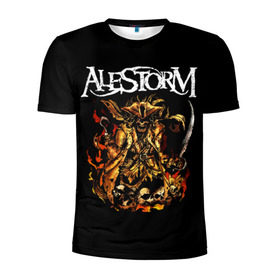 Мужская футболка 3D спортивная с принтом Alestorm в Екатеринбурге, 100% полиэстер с улучшенными характеристиками | приталенный силуэт, круглая горловина, широкие плечи, сужается к линии бедра | Тематика изображения на принте: alestorm | metal | группы | метал | музыка | пауэр метал | рок | фолк метал | хэви метал