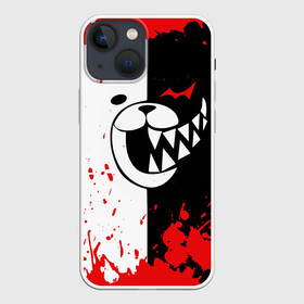 Чехол для iPhone 13 mini с принтом MONOKUMA Blood в Екатеринбурге,  |  | ahegao | anime | bear | blood | danganronpa | derector | despair | girls | happy | havoc | manga | monokuma | panda | red | robot | trigger | ultra | аниме | ахегао | директор | кровь | манга | медведь | монокума | панда | робот