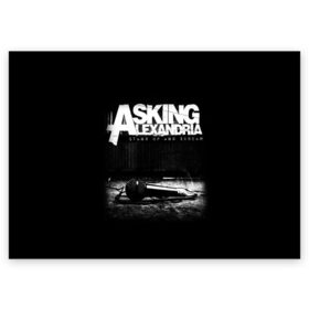 Поздравительная открытка с принтом Asking Alexandria в Екатеринбурге, 100% бумага | плотность бумаги 280 г/м2, матовая, на обратной стороне линовка и место для марки
 | asking alexandria | аскинг александриа | группы | метал | музыка | рок | хэви метал | электроникор